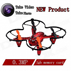 Brilink BH20 Mini 4-CH 2.4G Aerial Photography R/C Aircraft w/ 300KP Camera / 1GB Memory Card - Red