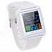 U8S Waterproof Wearable 1.48" Touch Screen Smart Watch w/ Bluetooth & Pedometer - Red