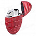 sysh0057 Creative Rugby Shaped Zinc Alloy Butane Lighter - Red