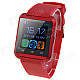 U8S Waterproof Wearable 1.48" Touch Screen Smart Watch w/ Bluetooth & Pedometer - Red + Black
