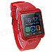 U8S Waterproof Wearable 1.48" Touch Screen Smart Watch w/ Bluetooth & Pedometer - Red + Black