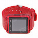 U8S Waterproof Wearable 1.48" Touch Screen Smart Watch w/ Bluetooth & Pedometer - Red + Black