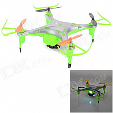 IA 8957V 2.4GHz 4-CH R/C Quadcopter w/ 300KP Camera + 6-Axis Gyro - Silver + Green