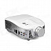 LED-9 External Wi-Fi HD LED Home / Business Projector - White + Silvery Grey