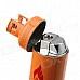 Fashion Gas-Jar Shaped Zinc Alloy Windproof Butane Lighter - Orange