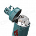 Fashion Gas-Jar Shaped Zinc Alloy Windproof Butane Lighter - Blue Grey