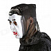 Halloween Cosplay Vampire Style Face Mask - White + Black