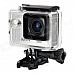 Waterproof 1.5" TFT Screen 1080P HD CMOS 12.0MP Sports Camcorder - Silver + Translucent Black