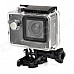 Mini Waterproof 1.5" TFT Screen 1080P HD CMOS 12.0MP Sports Camcorder - Black