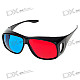 Professional Resin Lens Anaglyphic Red + Cyan 3D Glasses