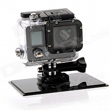 Wi-Fi HD 1080P 30m Waterproof Mini 12.0MP Sports Camera w/ 0.7" LCD, Li-ion Battery 1050mAh - Black