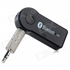 TS-BT35A08 Mini Portable Bluetooth V3.0 + EDR Audio Receiver w/ Mic - Black