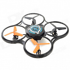 JJRC 600B 2.4GHz 4-CH R/C Quadcopter w/ 300KP Camera / Gyroscope / Lamp - Black + Blue