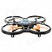 JJRC 600B 2.4GHz 4-CH R/C Quadcopter w/ 300KP Camera / Gyroscope / Lamp - Black + Blue