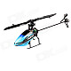 Hisky HCP80 2.4GHz 6-CH 3-Axis R/C Helicopter w/ Gyro - Light Blue + Black