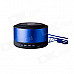 BASN D101 Mini Portable Bluetooth V3.0 + EDR Speaker with Microphone - Blue + Black