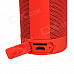 DOSS DS-1699 Outdoor Sport Portable IPX4 Handsfree Bluetooth V4.0 Speaker w/ FM / TF - Red
