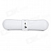 GM-007 Portable Bluetooth v3.0 Bass Speaker w/ TF, Microphone - White