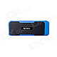 BASN S101 Portable Mini Bluetooth V3.0 Speaker w/ 4400mAh Power Bank / TF / FM - Blue + Black
