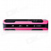 BASN S101 Portable Mini Bluetooth V3.0 Speaker w/ 4400mAh Power Bank / TF / FM - Pink + Black