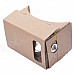 NEJE SZ0048-4 DIY Google Cardboard Virtual Reality 3D Glasses w/ NFC for 4~4.5" Cellphones - Brown