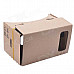 NEJE SZ0048-4 DIY Google Cardboard Virtual Reality 3D Glasses w/ NFC for 4~4.5" Cellphones - Brown