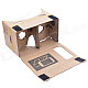 NEJE SZ0048-8 DIY Google Cardboard Virtual Reality 3D Glasses w/ NFC for 5~5.5" Cellphones - Brown