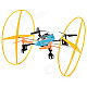 JJRC 200A 2.4GHz 4-CH Radio Control R/C Quadcopter w/ Gyro - Black + Blue + Multi-Color (4 x AA)