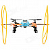 JJRC 200A 2.4GHz 4-CH Radio Control R/C Quadcopter w/ Gyro - Black + Blue + Multi-Color (4 x AA)