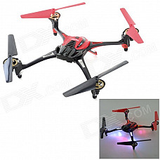 HuaXiang 2.4GHz 4-CH 6-Axis R/C Quadcopter w/ Gyroscope / Lamp - Red + Black (4 x AAA)