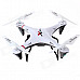 L6039 Mini 2.4GHz 4-CH 6-Axis R/C Quadcopter w/ 300KP Camera / Gyro / LED Light - White + Red