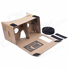 NEJE DIY Google Cardboard Virtual Reality 3D Glasses with Headband for 5~5.5 inch Cellphone