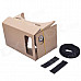 NEJE DIY Google Cardboard Virtual Reality 3D Glasses with Headband for 5~5.5 inch Cellphone