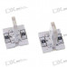 T8 2W 60-Lumen 4x5050 SMD LED Car White Light Bulb (Pair)
