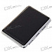 Elegant Black Grain Leather Metal Cigarette Case (Holds 14)