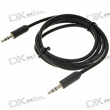 3.5mm M-M Stereo Audio Cable - Black (1M-Length)