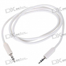 3.5mm M-M Stereo Audio Cable - White (1M-Length)