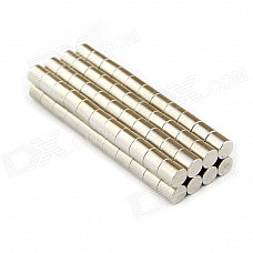 8 x 8mm Tubular NdFeB N35 Magnet - Silver (100PCS)