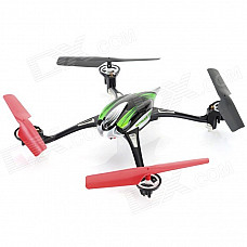 WLtoys V636 2.4GHz 4-CH UFO R/C Helicopter w/ Gyro / Lamp - Black + Silver + Multi-Color (6 x AA)