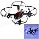 H108C H108C HD 2.4GHz 4-CH R/C Quadcopter w/ 2.0MP Camera / Gyro / Lamp - Black + Red (4 x AAA)