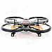 JJRC 600B 2.4GHz 4-CH R/C Quadcopter w/ 300KP Camera / Gyroscope / Lamp - Black + Orange (4 x AA)