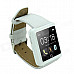 U10 1.54" LCD Bluetooth V3.0 Smart Wrist Watch w/ Pedometer / Stopwatch / Voice Call - White