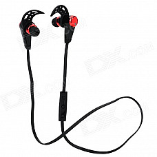 HV805 Sports Wireless Bluetooth V4.0 In-ear Earphone w/ Microphone - Black + Red