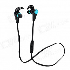 HV805 Sports Wireless Bluetooth V4.0 In-ear Earphone w/ Microphone - Black + Blue