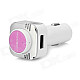CRERCO C100 Bluetooth Headset / Air Purifier w/ Car charger, Smart Power On/Off - White + Pink