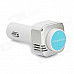 CRERCO C100 Bluetooth Headset / Air Purifier w/ Car charger, Smart Power On/Off - White + Blue