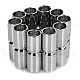 DIY Crafts Stainless Steel Magnetic Endcap Closure - Silver (10 Pairs)