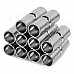 DIY Crafts Stainless Steel Magnetic Endcap Closure - Silver (10 Pairs)