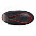 GL-2 Portable Rugby Shaped Wireless Bluetooth V2.1 Speaker w/ FM / TF Card Slot - Black + Red