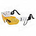 Touch Control Bluetooth V2.1 Sunglasses Goggles w/ Brightness Enhancement / Polarized Lenses - White